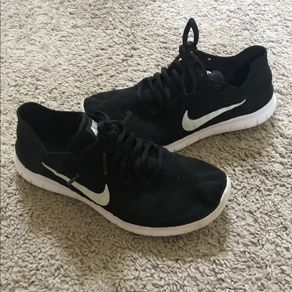 Nike Shoes - Nike Free RN Flyknit - Black and White